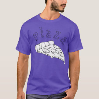 Trendy Pizza Slice Heart Food Humor T-Shirt