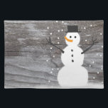 Trendy Placemat rustic Christmas snowman<br><div class="desc">Style, Individualize & Personalize almost anything that comes mind. Customize your whole world With A Wide Variety of Unique Zazzle Products to Choose from. Find Or Create those one-of-a-kind gifts you just cant find anywhere else. Specializing in Unique Customizable Apparel & Unique Home Decor and much more. Inspired by the...</div>