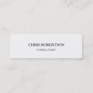 Trendy Plain Attractive Special Modern Mini Business Card