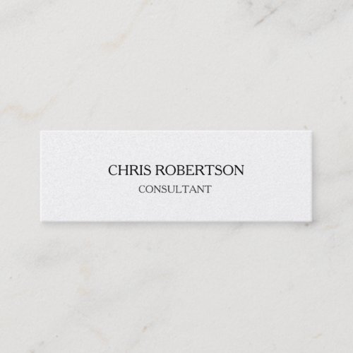 Trendy Plain Attractive Special Modern Mini Business Card