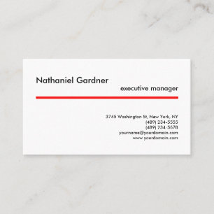 Trendy Plain Creative Modern Minimalist Business Card