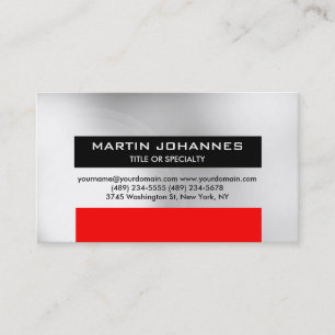 Trendy Plain Professional Business Card