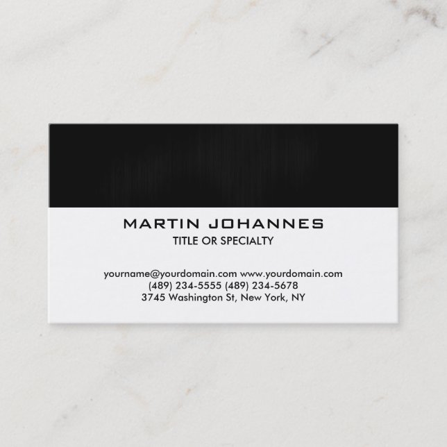 Trendy Plain Simple Automotive Business Card (Front)