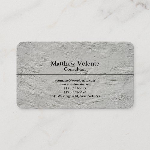 Trendy Plain Stylish Grey Wall Texture Business Card