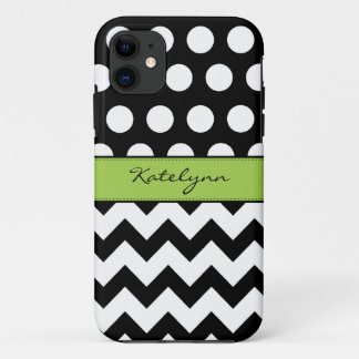Trendy Polka Dots Chevron Zigzag iPhone 5 Case