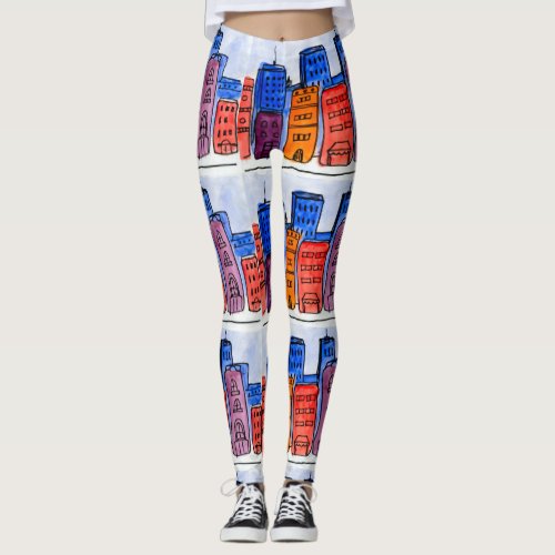 Trendy Popular Big City Life Leggings