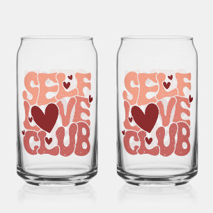 Trendy Positive Affirmation Aesthetic Quote Can Glass