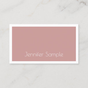 Trendy Pretty Design Stylish Sleek Modern Salon Business Card