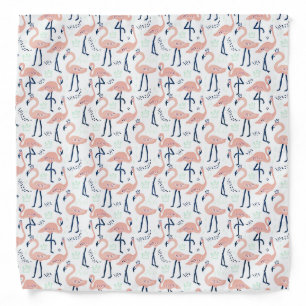 Trendy Princess Flamingo Pattern Bandana
