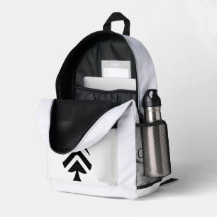 trendy printed backpack