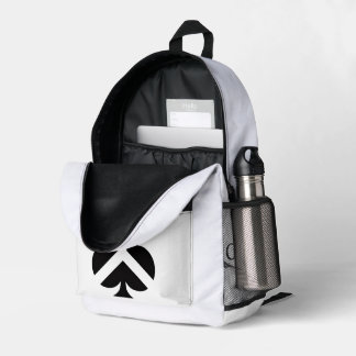 trendy printed backpack