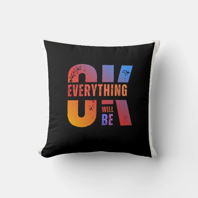 Trendy Printed Throw Pillow for Home and Office (Front)
