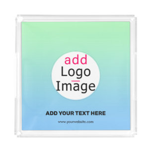 Trendy Professional Business Custom Gradient Acrylic Tray