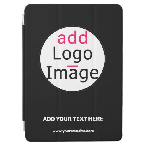 Trendy Professional Business Custom Logo Black iPad Air Cover