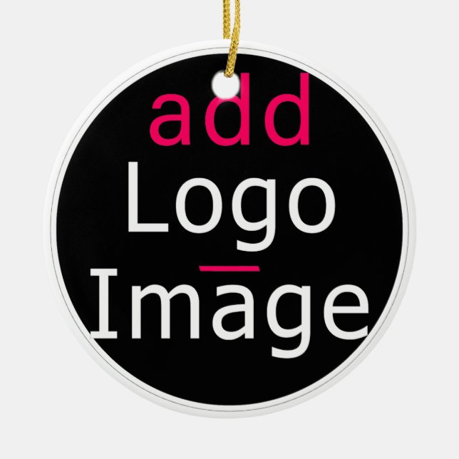 Trendy Professional Business Customizable  Ceramic Ornament (Front)
