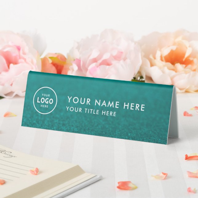 Trendy Professional business logo Desk Nameplate  Table Tent (In SItu (Wedding))