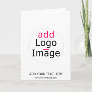 Trendy professional chic extravagant white custom card