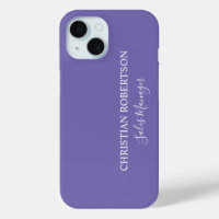 Trendy Professional Chic Periwinkle Color Modern