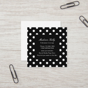 Trendy Professional Concierge Square Business Card