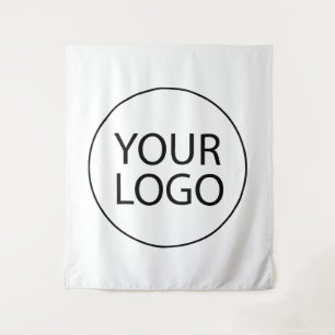 Trendy Professional Custom Company Logo Business Tapestry