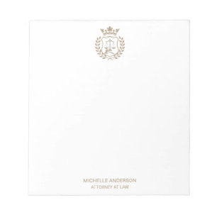 Trendy Professional  Lawyer Attorney Notepad