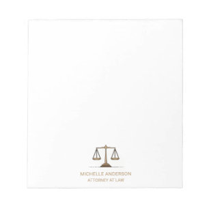 Trendy Professional Lawyer Attorney   Notepad