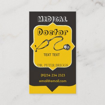 Trendy Professional-looking Medical Doctor Appointment Card by 911business at Zazzle