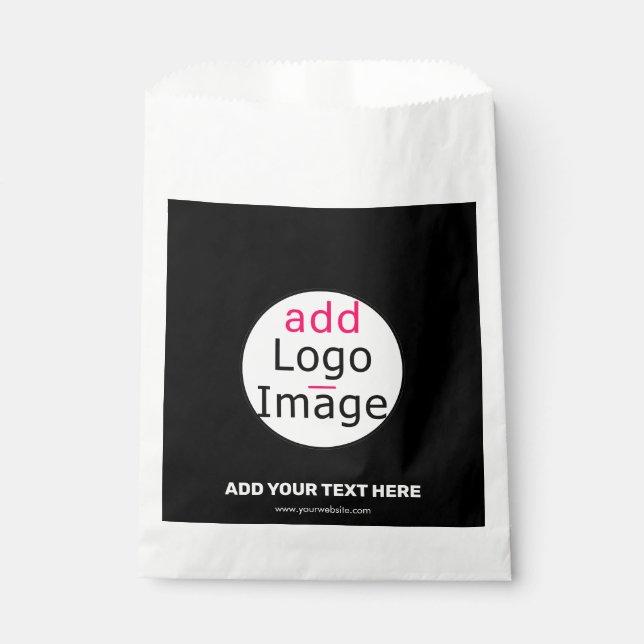 Trendy professional modern business custom brand   favor bag (Front)