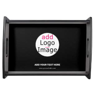 Trendy professional modern business custom brand  serving tray