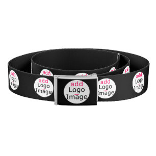 Trendy professional modern chic customizable black belt