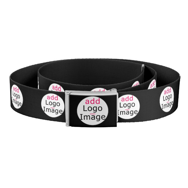 Trendy professional modern chic customizable black belt (Coil)