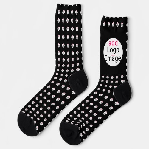 Trendy professional modern chic customizable black socks