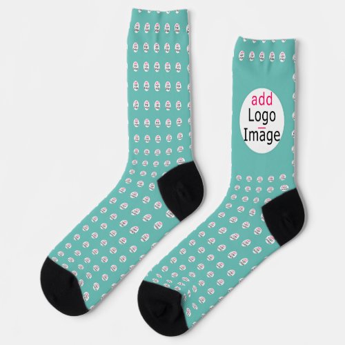 Trendy Professional Modern Chic Customizable Mint Socks