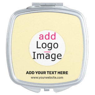 Trendy professional modern custom add logo vanilla compact mirror