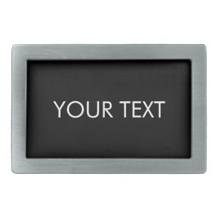 Trendy Professional Modern Custom Brand Name Black Belt Buckle