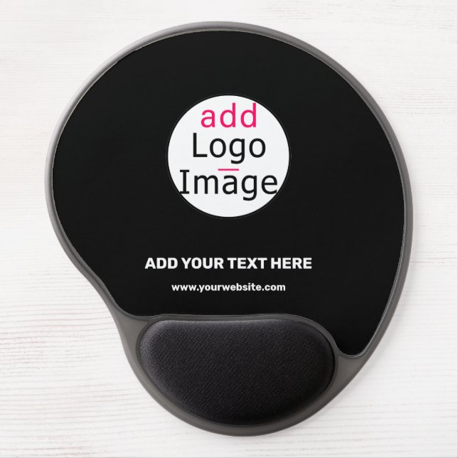 Trendy professional modern customizable brand  gel mouse pad (Front)
