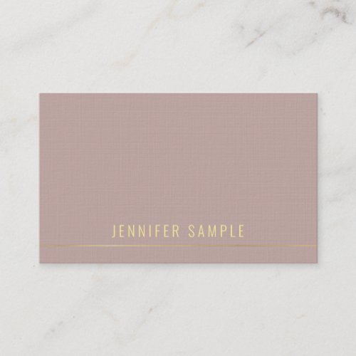 Trendy Professional Modern Gold Text Template Business Card