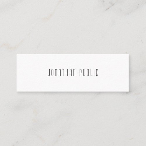 Trendy Professional Modern Simple Template Chic Mini Business Card