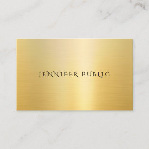 Trendy Professional Template Elegant Modern Gold Business Card