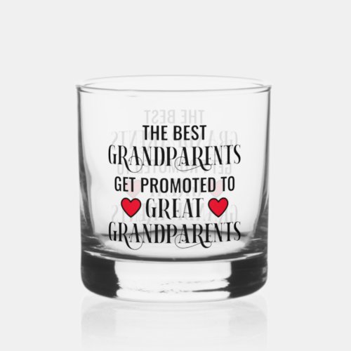 Trendy Promoted to Grandparents Whiskey Glass