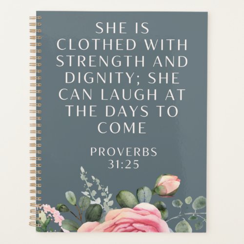 Trendy Proverbs 225 Christian Bible Verse Quote Planner