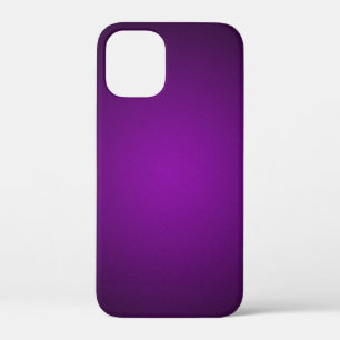 Trendy Purple-Black Grainy Vignette iPhone 12 Mini Case