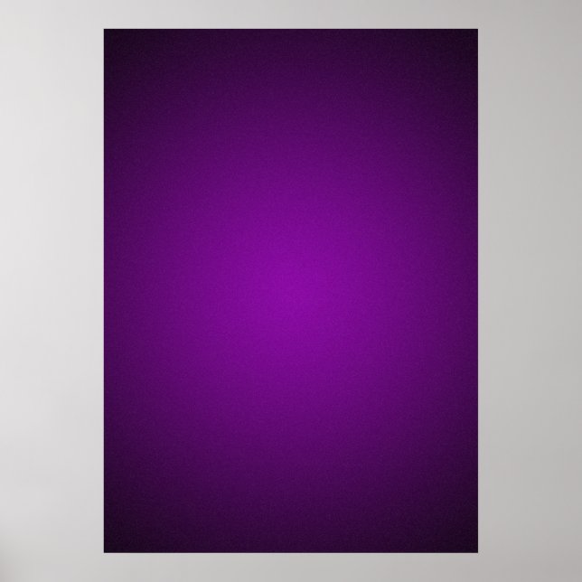 Trendy Purple-Black Grainy Vignette Poster (Front)