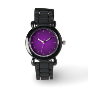 Trendy Purple-Black Grainy Vignette Watch