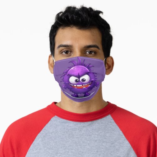  Trendy Purple Fuzzy Monster Mask