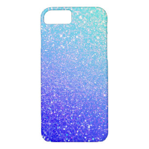 Trendy Purple Glitter Blue Case-Mate iPhone 7 Case
