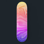 Trendy Purple Red Yellow Abstract Skateboard<br><div class="desc">Trendy Stylish Colorful Bright Blue Pink Red Yellow Gradient Abstract Pattern</div>