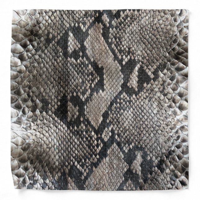 Trendy Python Snake Skin - Rich Elegant Fashion Bandana (Front)