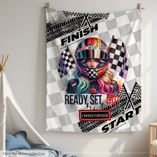 Trendy Racing Blanket Formula 1 Car for Girl
