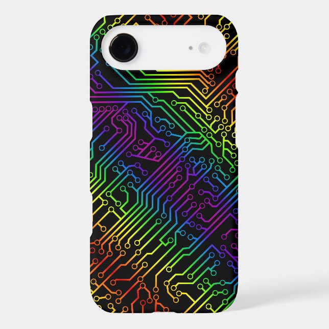 Trendy Rainbow Circuit Board Pattern Case-Mate Samsung Galaxy Case (Back)